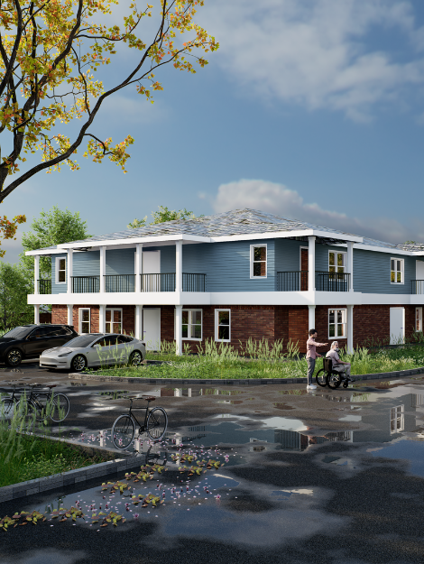 Exterior render of society